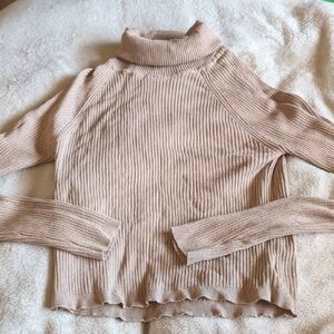 Streetwear Society Beige Turtleneck Sweater